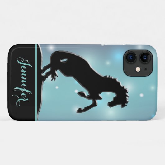 Hartpaarden V (blauwgroene enkels) Case-Mate iPhone Case (Achterkant (horizontaal))