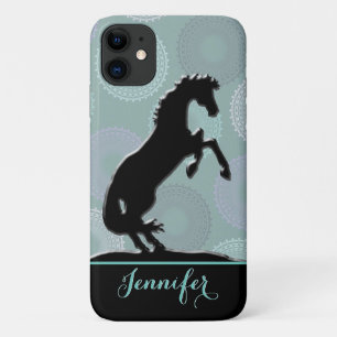 Hartpaarden V (groene cirkels) Case-Mate iPhone Case