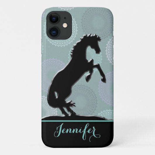 Hartpaarden V (groene cirkels) Case-Mate iPhone Case (Achterkant)