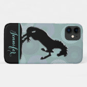 Hartpaarden V (groene cirkels) Case-Mate iPhone Case (Achterkant (horizontaal))