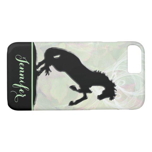 Hartpaarden V (groene misty fractal) Case-Mate iPhone Case (Achterkant (Horizontaal))