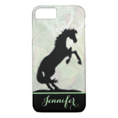 Hartpaarden V (groene misty fractal) Case-Mate iPhone Case (Achterkant)