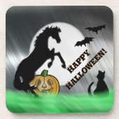 Hartpaarden V Halloween Bier Onderzetter (Voorkant)