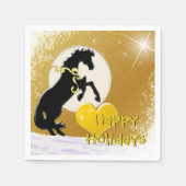 Hartpaarden V Holiday (Gouden sterren) Servet (Voorkant)