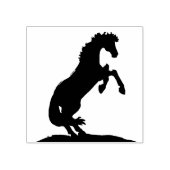 Hartpaarden V (kweeksilhouet) Rubberstempel (Afrduk)