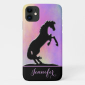 Hartpaarden V (paars en geel) Case-Mate iPhone Case (Achterkant)