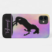 Hartpaarden V (paars en geel) Case-Mate iPhone Case (Achterkant (horizontaal))