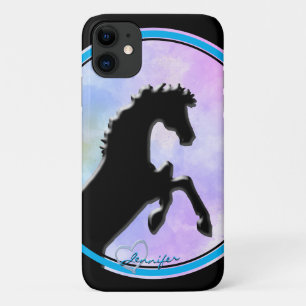 Hartpaarden V Stapel (blauw) Case-Mate iPhone Case
