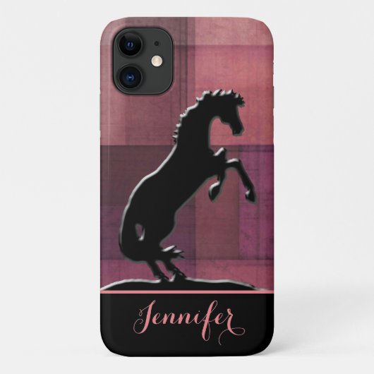 Hartpaarden V (zachte rode vierkantjes) Case-Mate iPhone Case (Achterkant)
