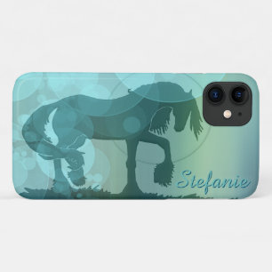 Hartpaarden VI (blauwgroen luchtbellen) Case-Mate iPhone Case