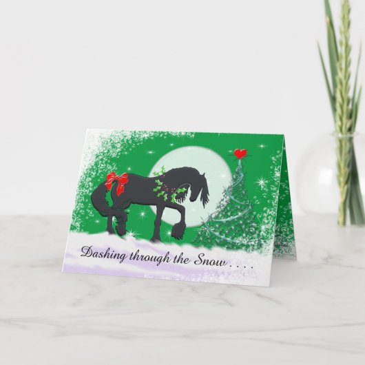 Hartpaarden VI-feestdag (vakantieboom) Feestdagen Kaart (Voorkant)