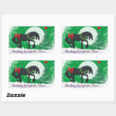 Hartpaarden VI-feestdag (vakantieboom) Rechthoekige Sticker (Vel)