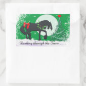 Hartpaarden VI-feestdag (vakantieboom) Rechthoekige Sticker (Tas)