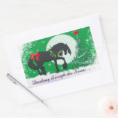 Hartpaarden VI-feestdag (vakantieboom) Rechthoekige Sticker (Envelop)