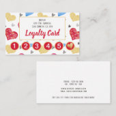 Hartpatroon 6e afspraak gepersonaliseerd klantenkaartje (Voorkant / Achterkant)