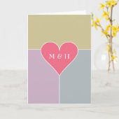 Hartpatroon aangepaste wenskaart kaart (Gele Bloem)