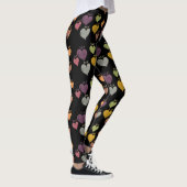Hartpatroon afdrukken leggings (Rechts)