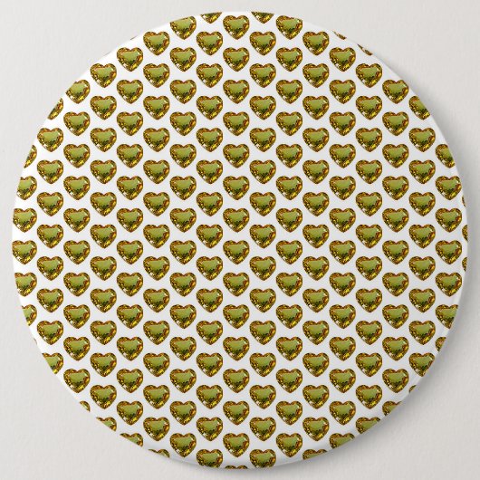 Hartpatroon edelsteen knoop ronde button 6,0 cm (Voorkant)