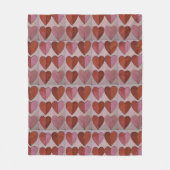 hartpatroon fleece deken (Voorkant)