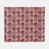 hartpatroon fleece deken (Voorkant (Horizontaal))