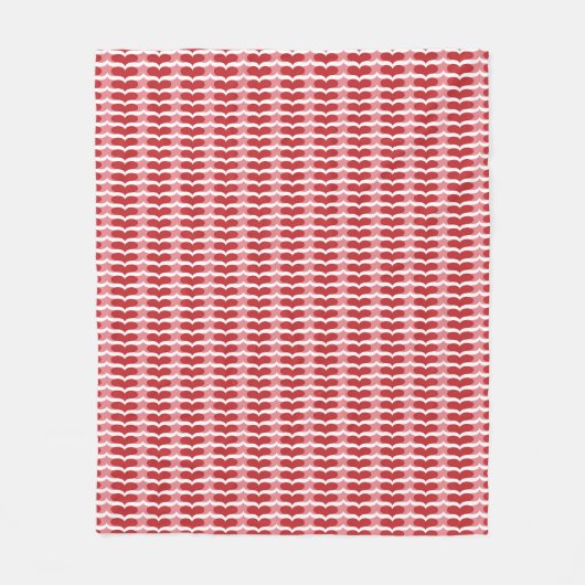 Hartpatroon Fleece Deken (Voorkant)