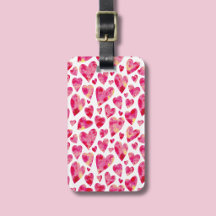 Hartpatroon in hete roze