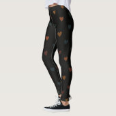 Hartpatroon in matte kleuren leggings (Links)