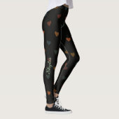 Hartpatroon in matte kleuren leggings (Rechts)