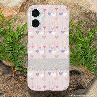  hartpatroon in roze Girly kant