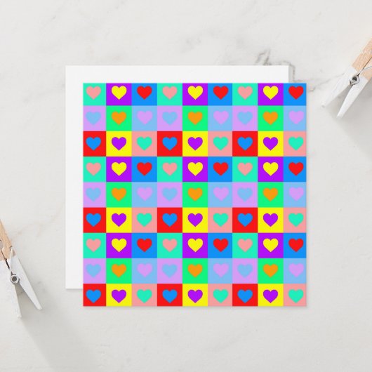 Hartpatroon kaart (Voorkant / Achterkant in situ)