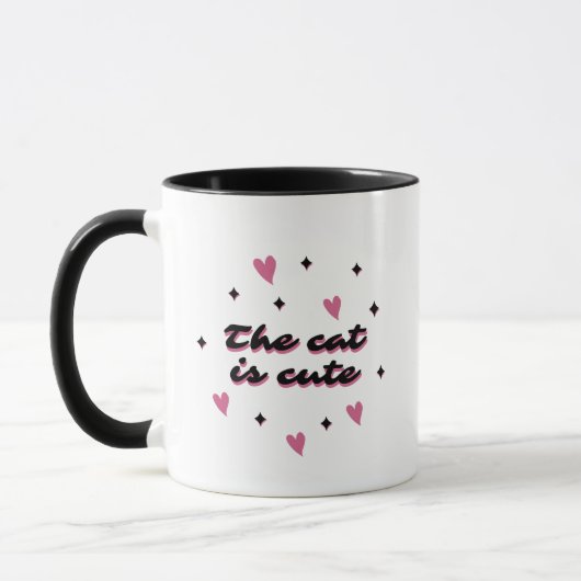Hartpatroon koffiekopjes mok (Links)
