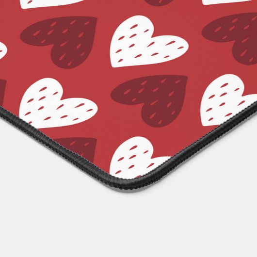 Hartpatroon met Aardbeien Zaden Bureaumat (Hoek)