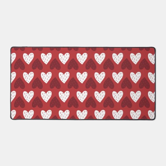 Hartpatroon met Aardbeien Zaden Bureaumat (Voorkant)