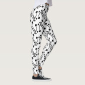 Hartpatroon Naadloos Ontwerp Leggings (Rechts)
