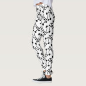 Hartpatroon Naadloos Ontwerp Leggings (Links)