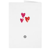 Hartpatroon Roze rode Valentijnse  (Achterkant)