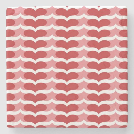 Hartpatroon Stenen Onderzetter (Voorkant)