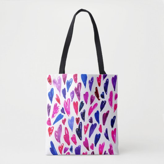 Hartpatroon Tote Bag (Voorkant)