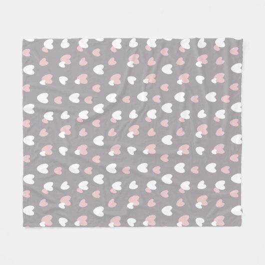 Hartpatroon Valentijn Fleece Deken (Voorkant (Horizontaal))