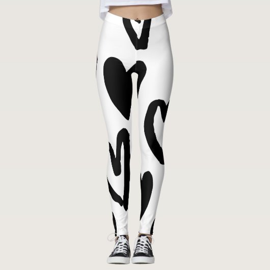 Hartpatroon: Valentijn  Leggings (Voorkant)
