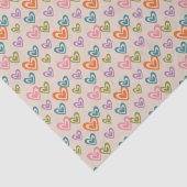 Hartpatroon Valentijn Tissuepapier (Detail)