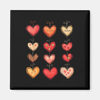 Hartpatroon valentijnsdag grappige valentijnsdag v magneet