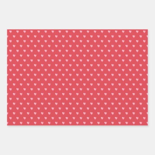 Hartpatroon Valentijnsdag Inpakpapier Vel (Voorkant 3)