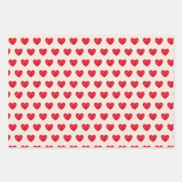 Hartpatroon Valentijnsdag Inpakpapier Vel