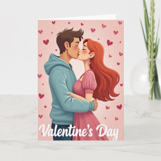 Hartpatroon Valentijnsdagkaart Kaart (Voorkant)