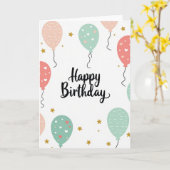 Hartpatroon Verjaardagskaart Kaart (Gele Bloem)