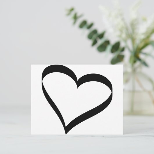 hartpictogram briefkaart (Staand voorkant)