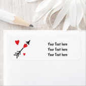 Hartpijl Valentijn Leuke Adresetiketten Etiket (Insitu)