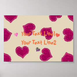 Hartpijn Baby shower Kinderen Zaal Poster Banner