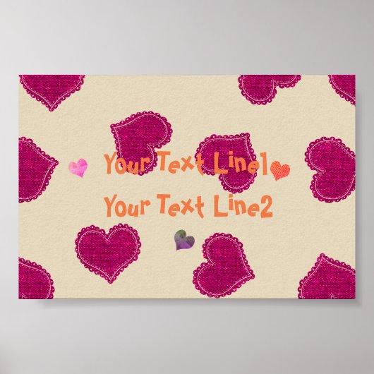 Hartpijn Baby shower Kinderen Zaal Poster Banner (Voorkant)